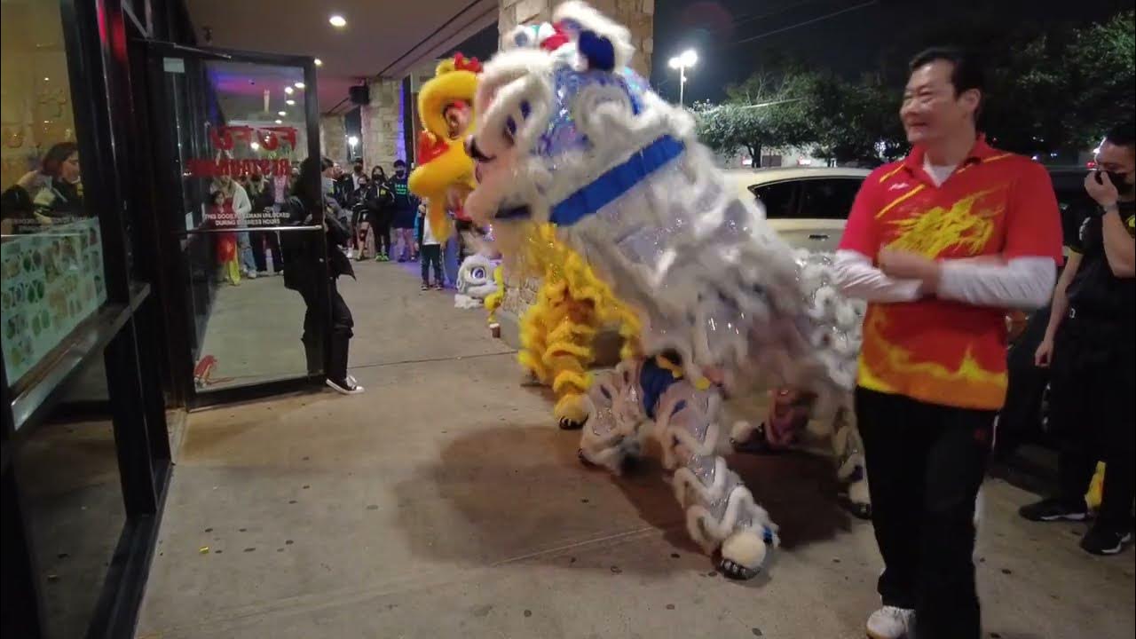 Lion Dance Restaurant Blessing by Lee's Golden Dragon Chinese New