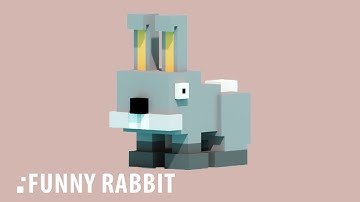Funny Rabbit / Voxel Art