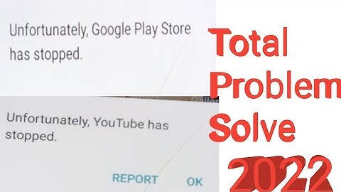 Unfortunately Google Play ▶️ Store Has Stopped In Hindi/Unfortunately Youtube Has Stopped Problem