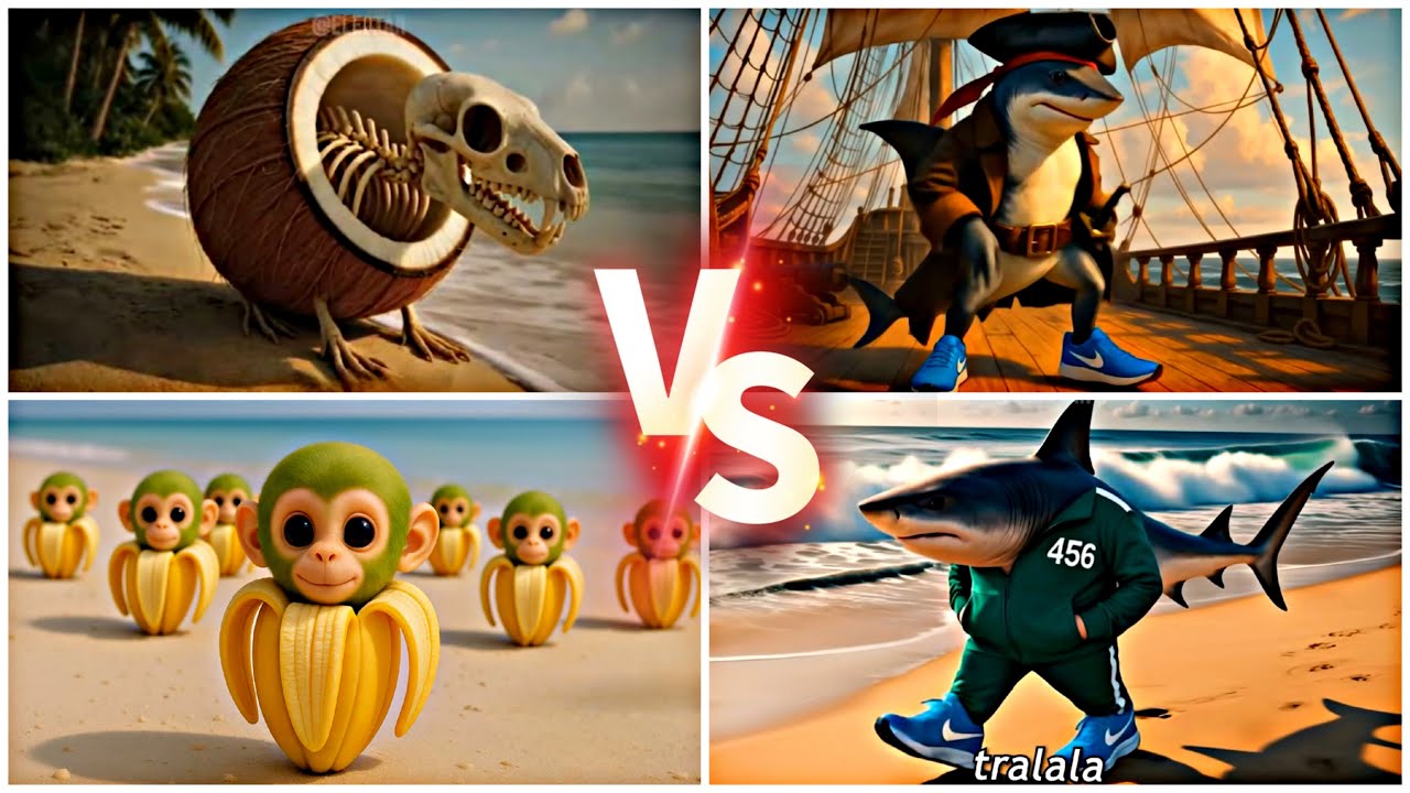 BOBRINI COCOSINI🆚️BRAINROT PIRATEST🆚️TRALALERITOS🆚️SQUID GAME BRAINRO | TILES HOP