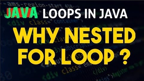 Nested For Loop with Pyramid Structure   | Core Java Tutorial