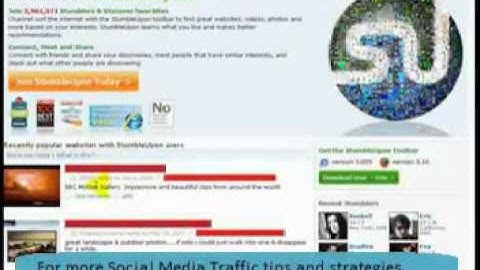 How to use StumbleUpon to drive traffic to your Blog/Website -- Part A