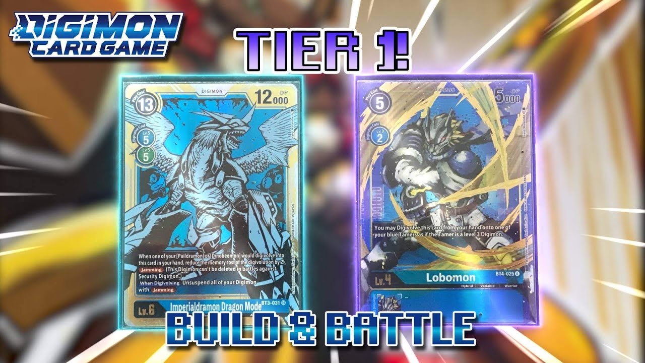 DIGIMON TCG: BLUE IMPERIALDRAMON DIGIMON TRADING CARD GAME BT4 FORMAT (2021)