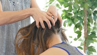 How to Relieve Headaches, Neck Tension & Stress | Chair Massage with Jade, Relaxing Pain Relief