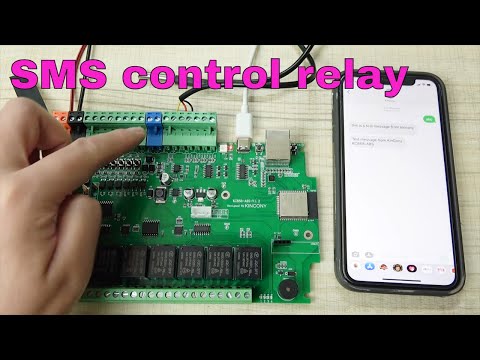 Lesson35- SMS control relay & read temperature & alarm message