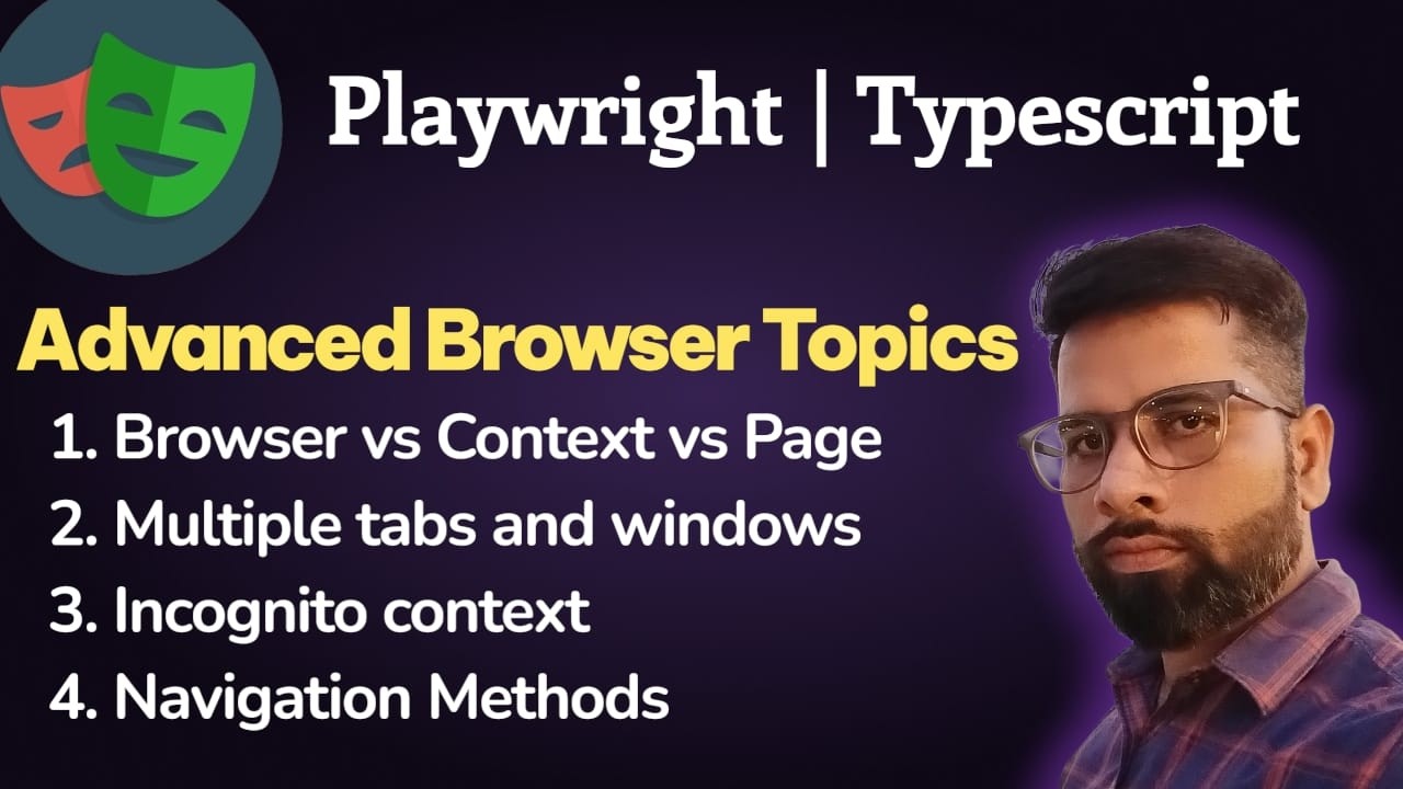 Playwright Multiple Tabs, Incognito & Popups (Complete Guide) - YouTube