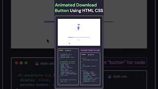 🔥Animated Download Button using HTML CSS & JavaScript #coding