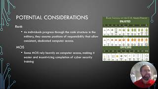 ICD6601 Presentation: Influencing compliance with annual DoD cybersecurity training
