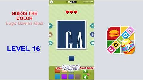 Guess the Color - Logo Games Quiz Level 16 - Walkthrough