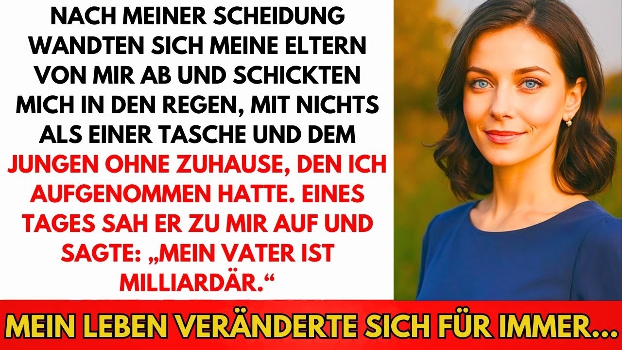 „Sind Sie böse auf mich?“, flüsterte der kleine Junge, während der Regen auf die Veranda meiner Eltern peitschte. Ich hatte gerade alles verloren – meine Ehe, meinen Job, mein Zuhause – und jetzt...