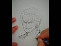 特に載せる事も無いので一発描きしたゾロでもみて #shorts