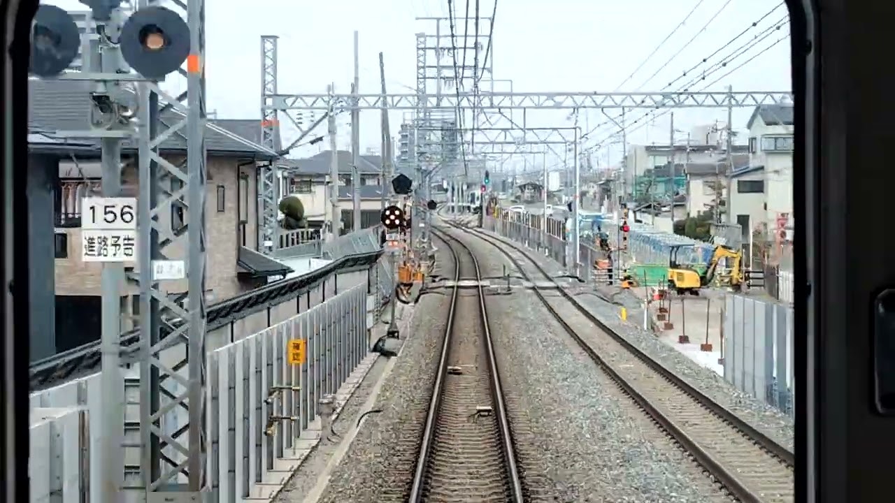 【南海本線連続立体交差事業】岸和田駅から堺駅までの前面展望