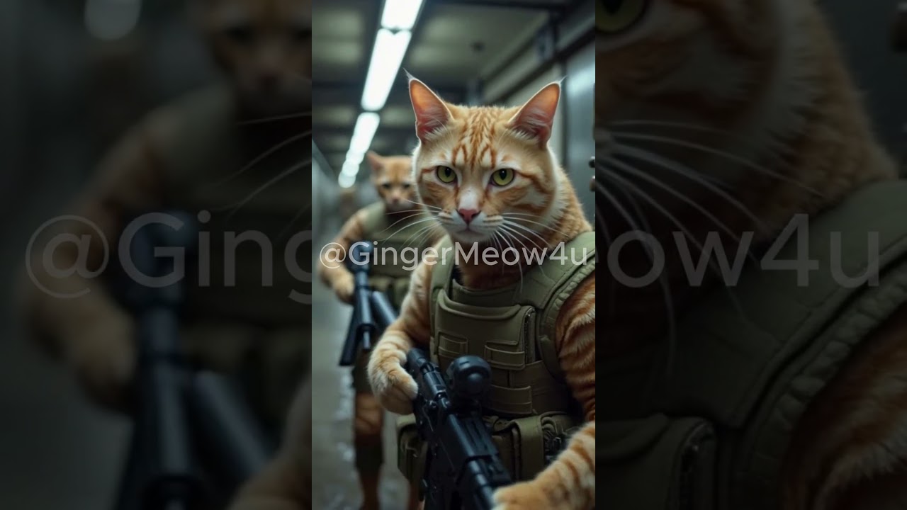 What if cats weren’t just CUTE… but combat-ready? 🔥😱 