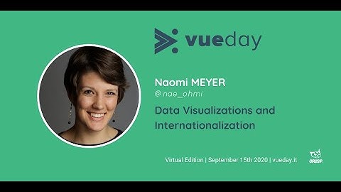 Data Visualizations and Internationalization - Naomi Meyer - vueday 2020