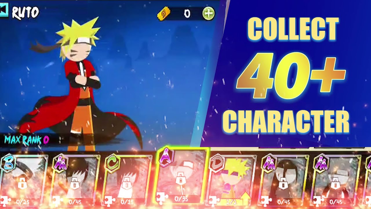 Stickman Ninja Fight Mod APK Unlock Naruto Baryon Mode 