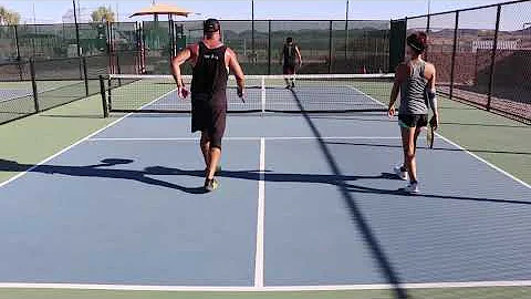 Playing with the pros... Coach David & Slambo vs S...