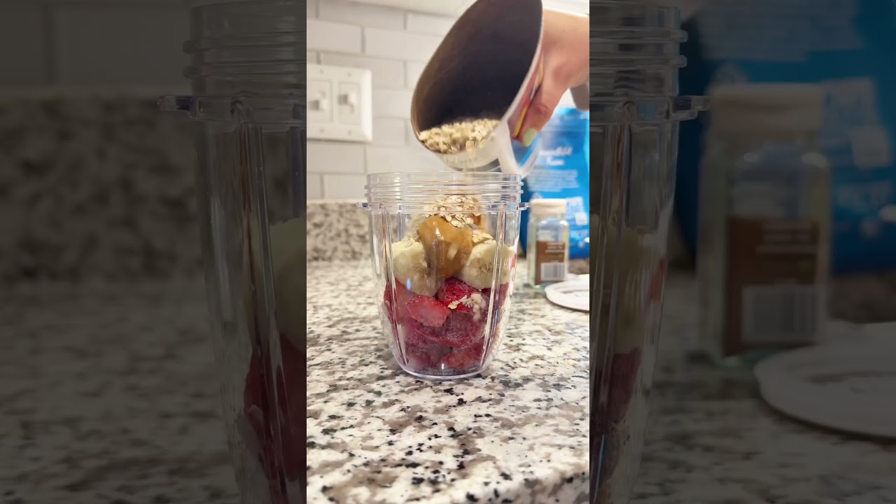 Strawberry Banana PB Smoothie | 