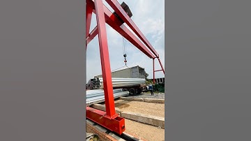 Cổng trục dầm đôi 5 tấn lắp đặt tại xưởng Thép Bảo Tín #cautruc #congtruc #palang