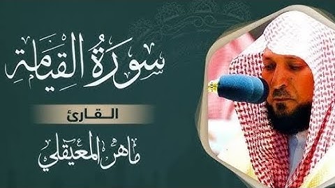 سورة القيامة كاملة بصوت القاريء ماهر المعيقلي بدون إعلانات