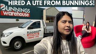 I Hired a Ute from Bunnings warehouse Australia 🇦🇺 | Red sofa for balcony