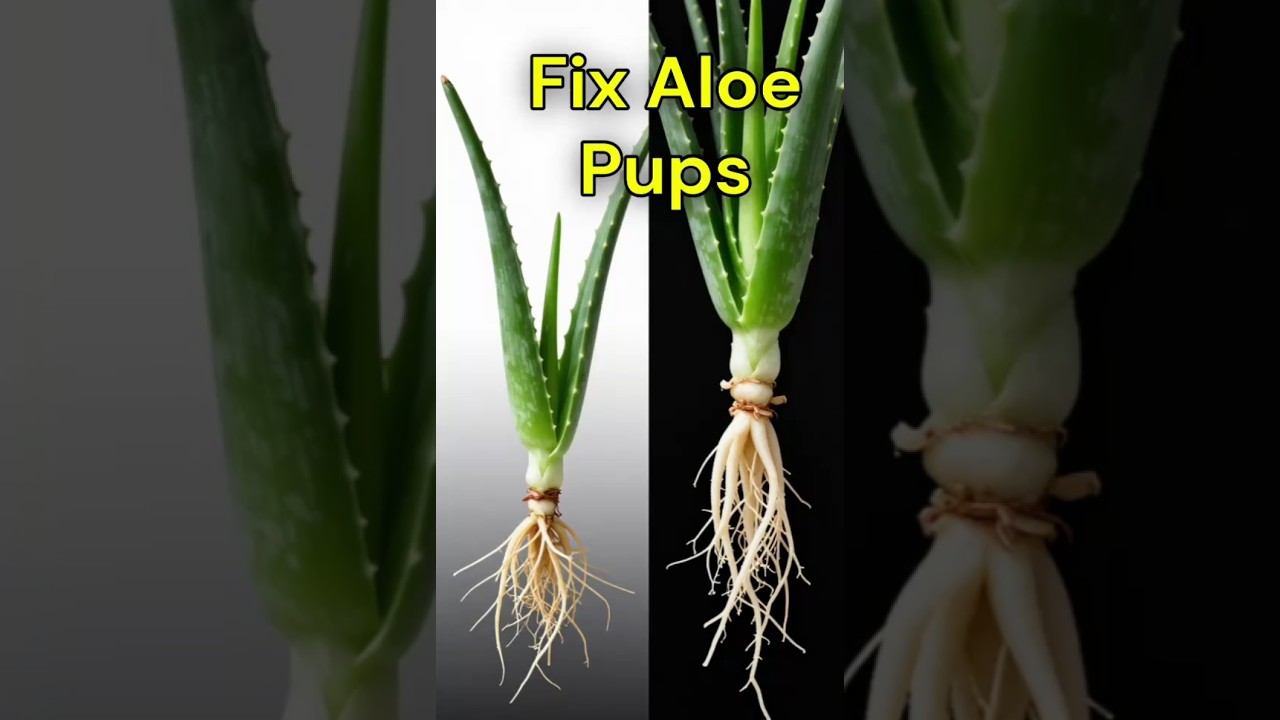 How to Fix Aloe Pups with Root Issues 