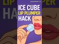 Ice Cube Lip Hack 💄❄️ Make Lips Look Fuller Naturally | QuickHacks #shorts