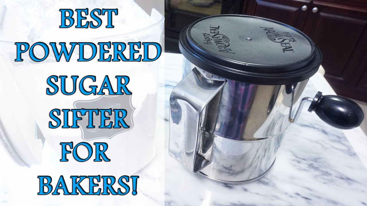 BEST POWDERED SUGAR & ALMOND FLOUR SIFTER FOR BAKERS, DIY Sifter with Lid,  Baking Hack 