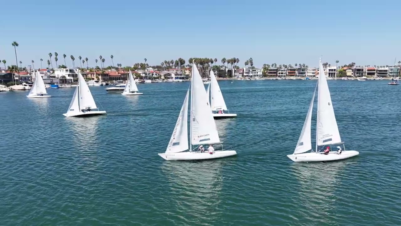 ⁣2026 Saturday Soling Regatta 5   Race 5 start & weather mark