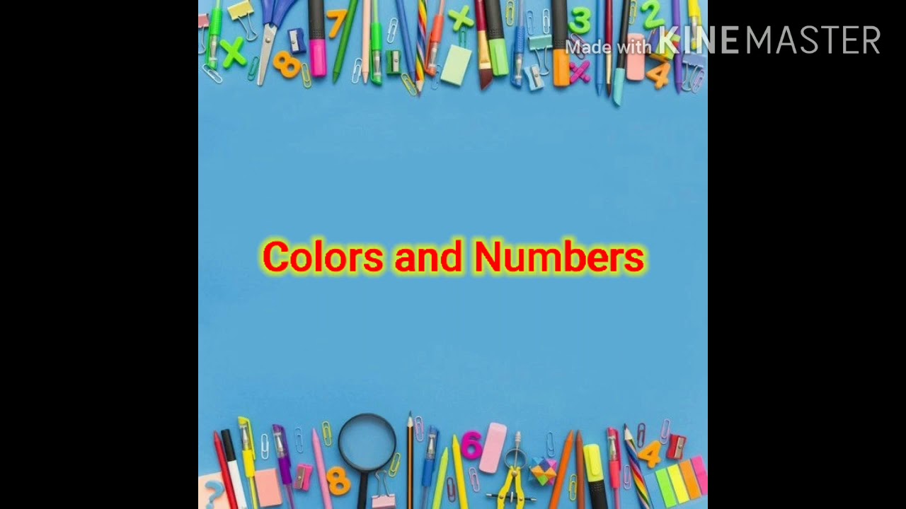 Colors and Numbers - YouTube