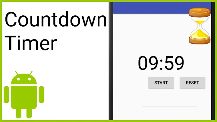 Countdown Timer with Start, Pause and Reset - Android Studio Tutorial