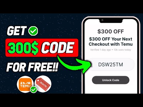 How To Get $300 Temu Promo Code (2024) – BEST TEMU COUPON CODES For Existing Customers! (New Method)