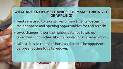 What Are Entry Mechanics For MMA Striking To Grappling? - Fighting Arts Lab
