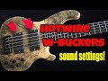 Hotwire W-Bucker Pickups Settings - Serial, Single Coil, Parallel - can you hear the difference?