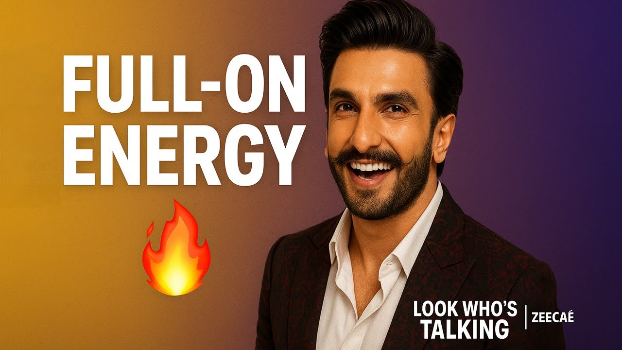 Energetic - Ranveer Singh Look Who’s Talking Bollywood Celebrity Talk Show Zee Café