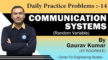 Communication System -DPP14( Random Variable)|GATE Online Preparation
