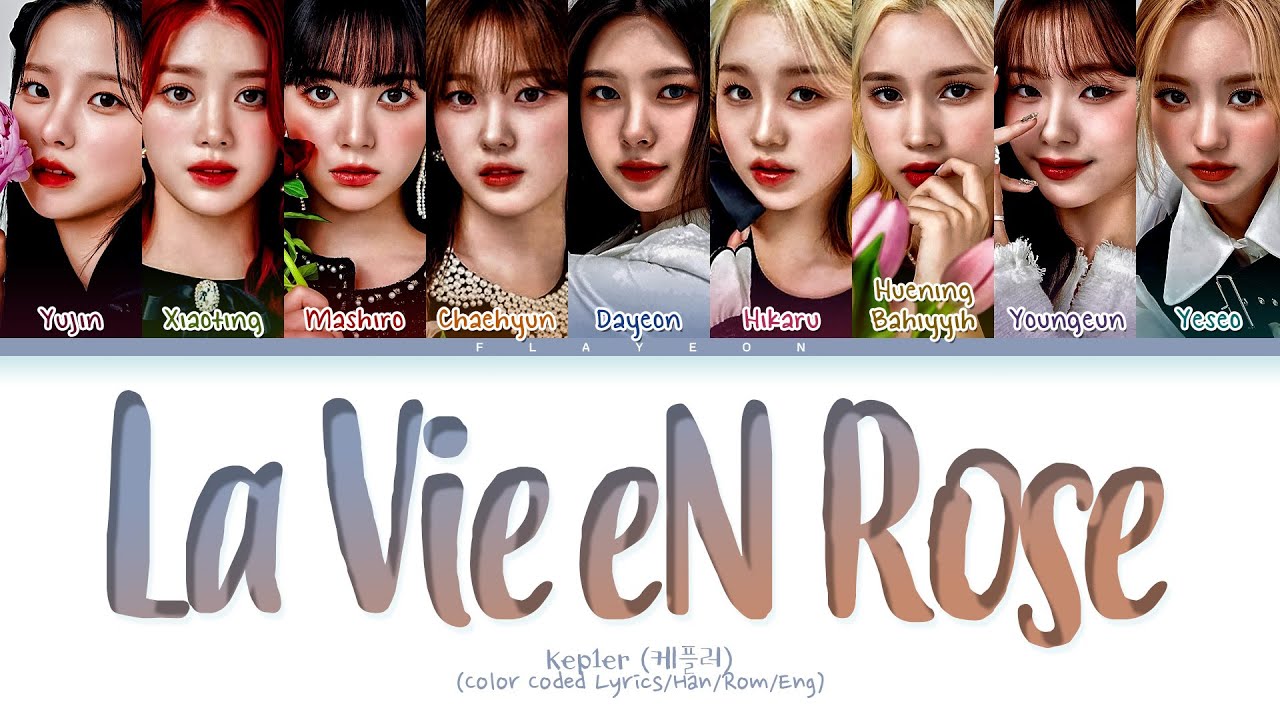 [KCON] Kep1er (케플러) 'La Vie en Rose (original IZ*ONE)' Lyrics (Color