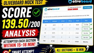 139.50 Score 😭 | Every Section Completed in Just 15 Minutes| 17 June oliveboard SSC Mock Analysis