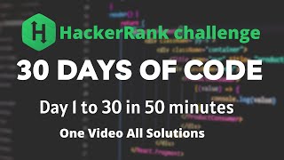 Hackerrank 30 days of code solution in c++ language | hackerrank's 30 days of Code .