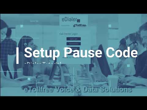 edialer How to Setup Pause Codes