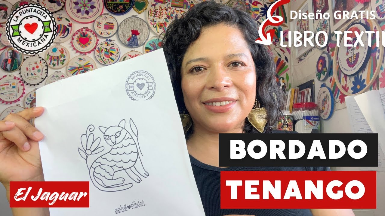 Libro Textil ✨El Jaguar #bordadomexicano 