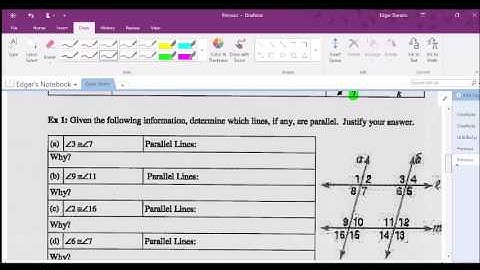 3.5 Proving Lines are Parallel Notes