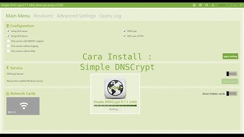 Bypass Internet Positif Menggunakan Simple DNSCrypt  - Cara Install Simple DNSCrypt