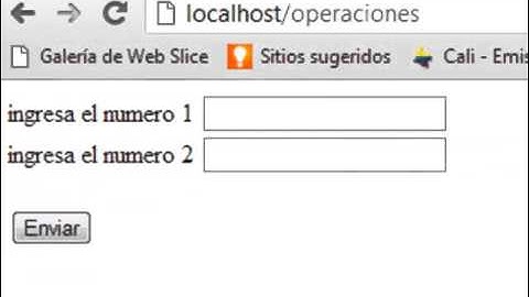 Operaciones básicas con PHP