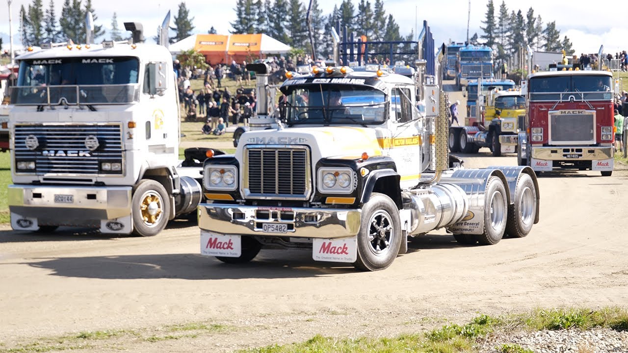 Mack Truck Parade at Wheels at Wanaka 2023