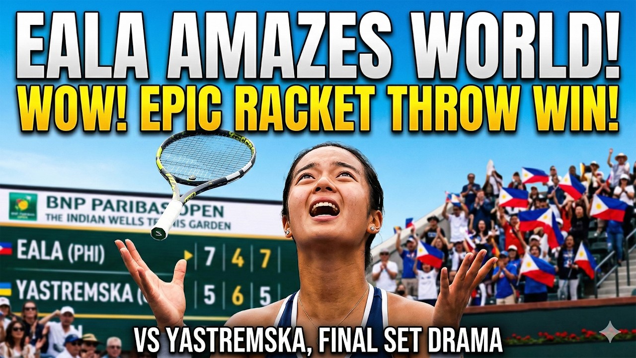 🔥 WHOLE WORLD IS AMAZED! Alexandra Eala's Epic Racket Toss Victory Against Dayana Yastremska! 🎾😲