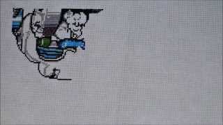 Mega Man Time Lapse Cross Stitch