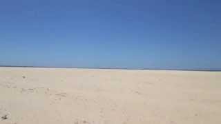 Blue Lagoon of "Ilha deserta", Duna, Ria Formosa, Algarve, Portugal