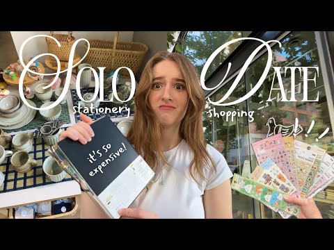SOLO DATE IN LA🌷stationary shopping, chatty vlog, treating myself