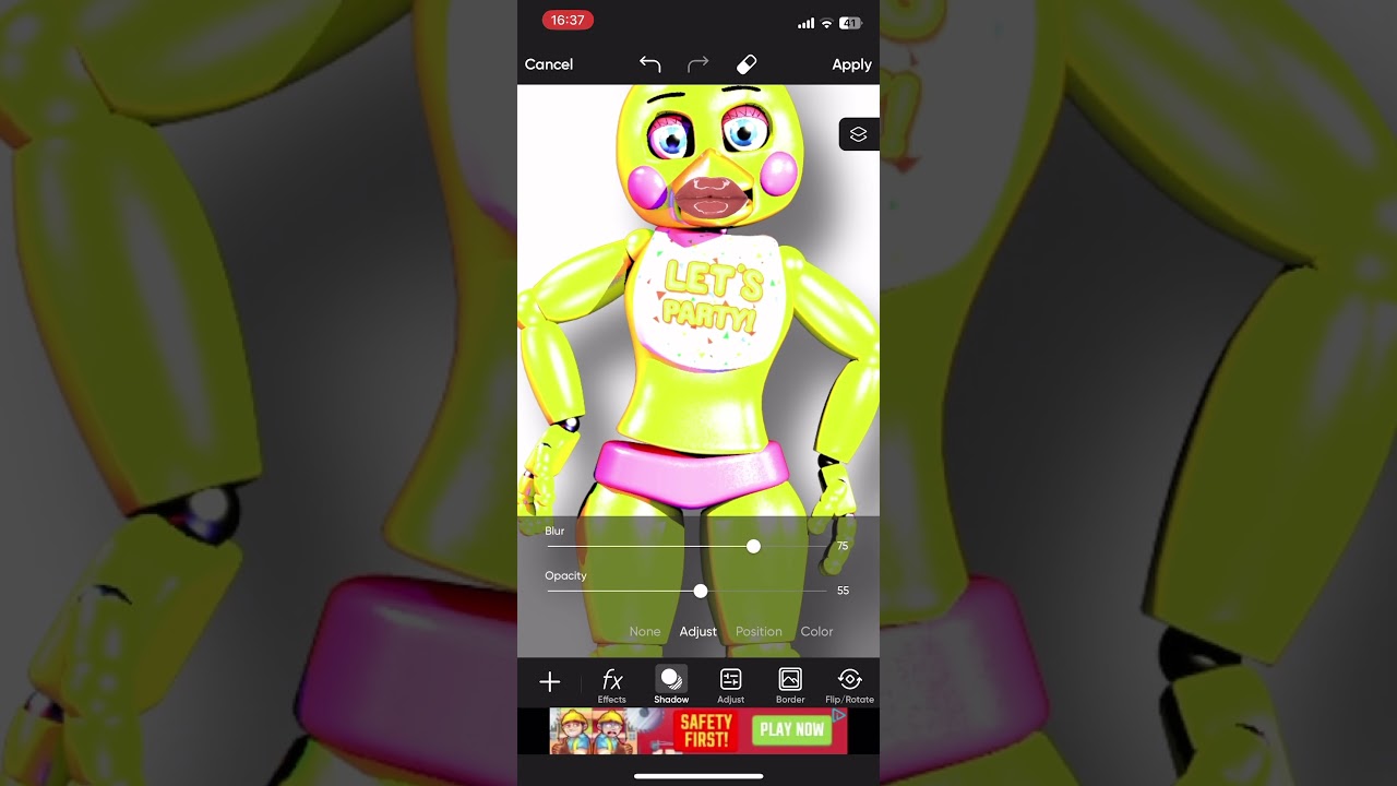 funtime chica🩷🧡, #FNAF #fNaF #foryoupage #lm3edits #lm3edits #fy