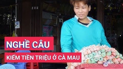 Nghề câu không cần mồi kiếm tiền triệu của người dân ven biển Cà Mau